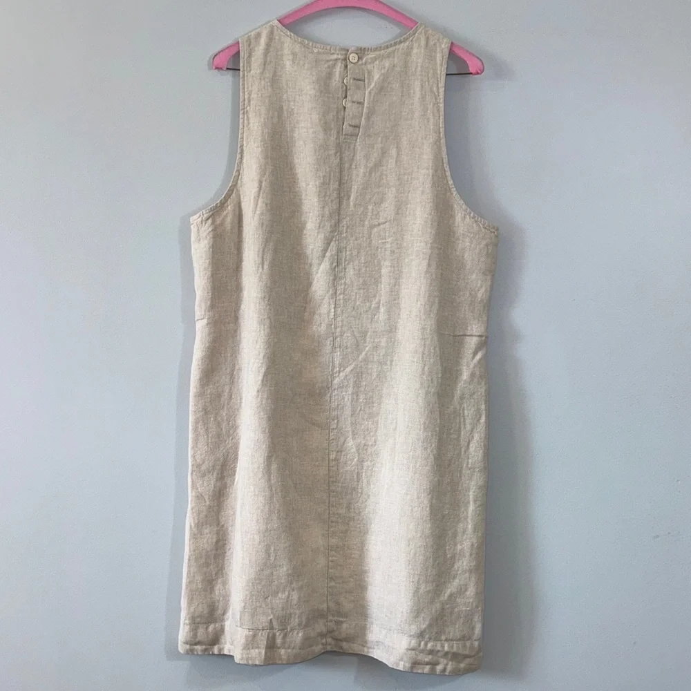 JCrew Sleeveless Linen Dress - Picture 4 of 6